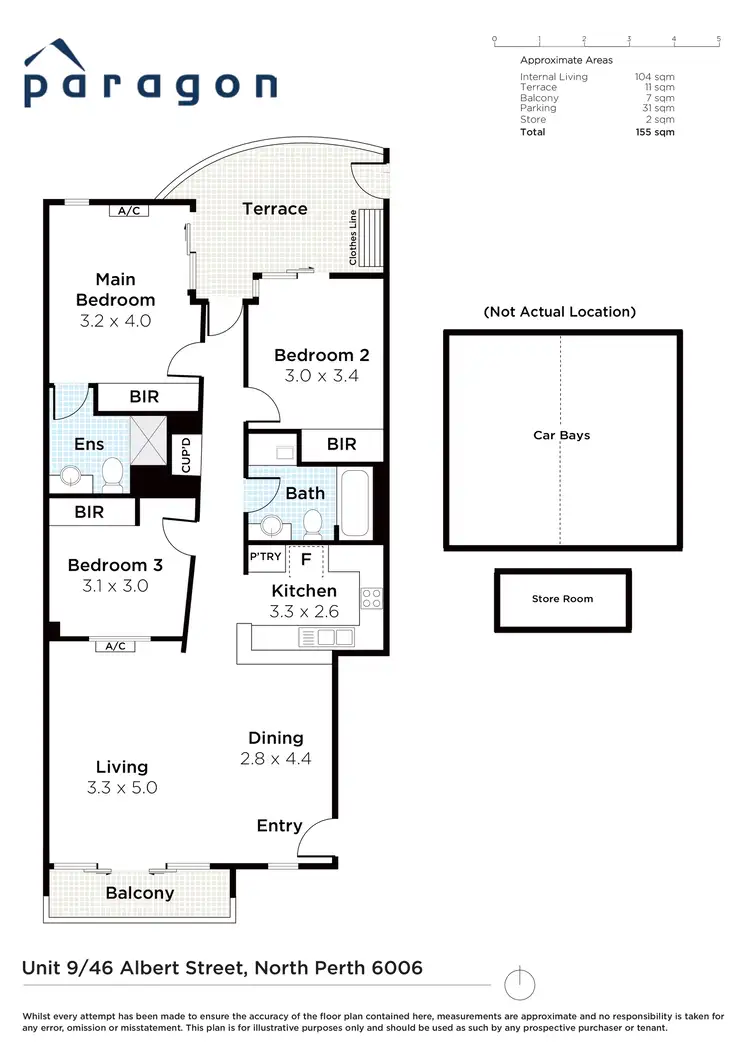 Floorplan of Homely apartment listing, 9/46-48 Albert Street, North Perth WA 6006