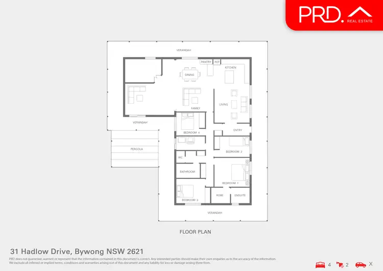 Floorplan of Homely rural property listing, 31 Hadlow Drive, Bywong NSW 2621