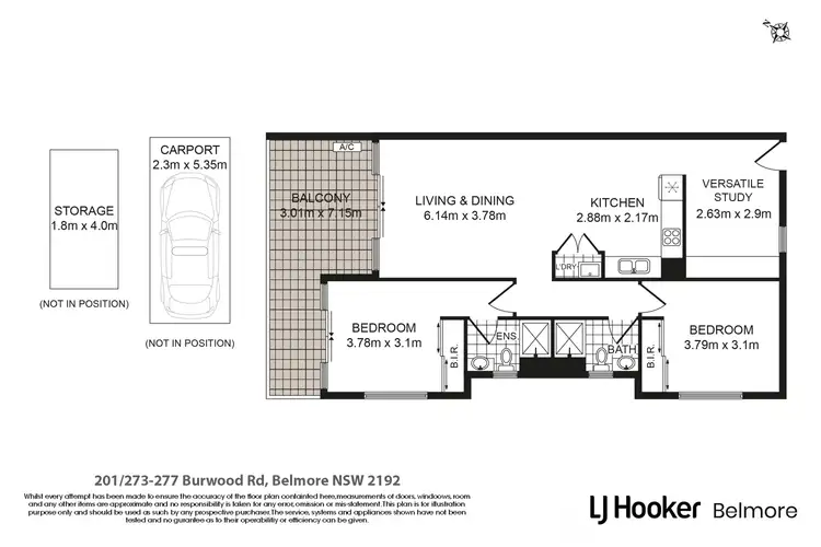 Floorplan of Homely apartment listing, 201/273 Burwood Road, Belmore NSW 2192