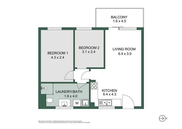 Floorplan of Homely unit listing, 13/67 Lester Drive, Thornlie WA 6108