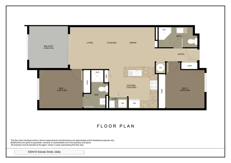 Floorplan of Homely unit listing, 8304/10 Kokoda Street, Idalia QLD 4811