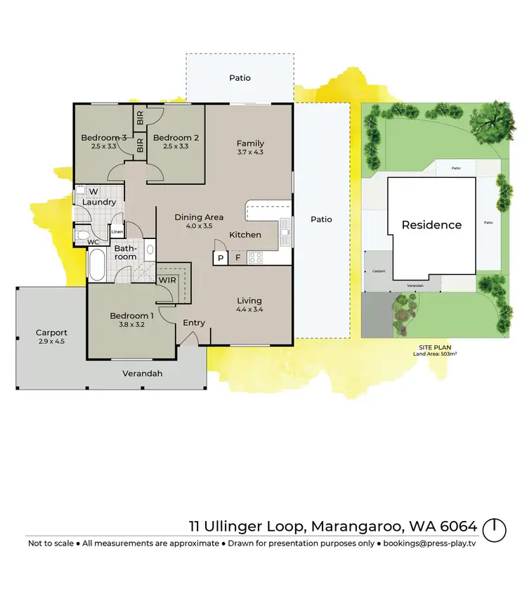 Floorplan of Homely house listing, 11 Ullinger Loop, Marangaroo WA 6064