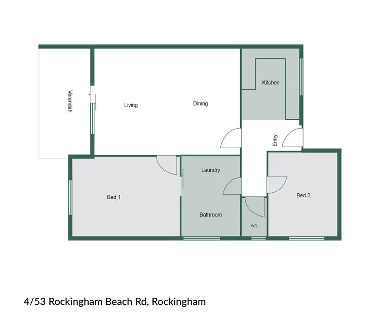 Floorplan of Homely apartment listing, 4/53 Rockingham Beach Road, Rockingham WA 6168