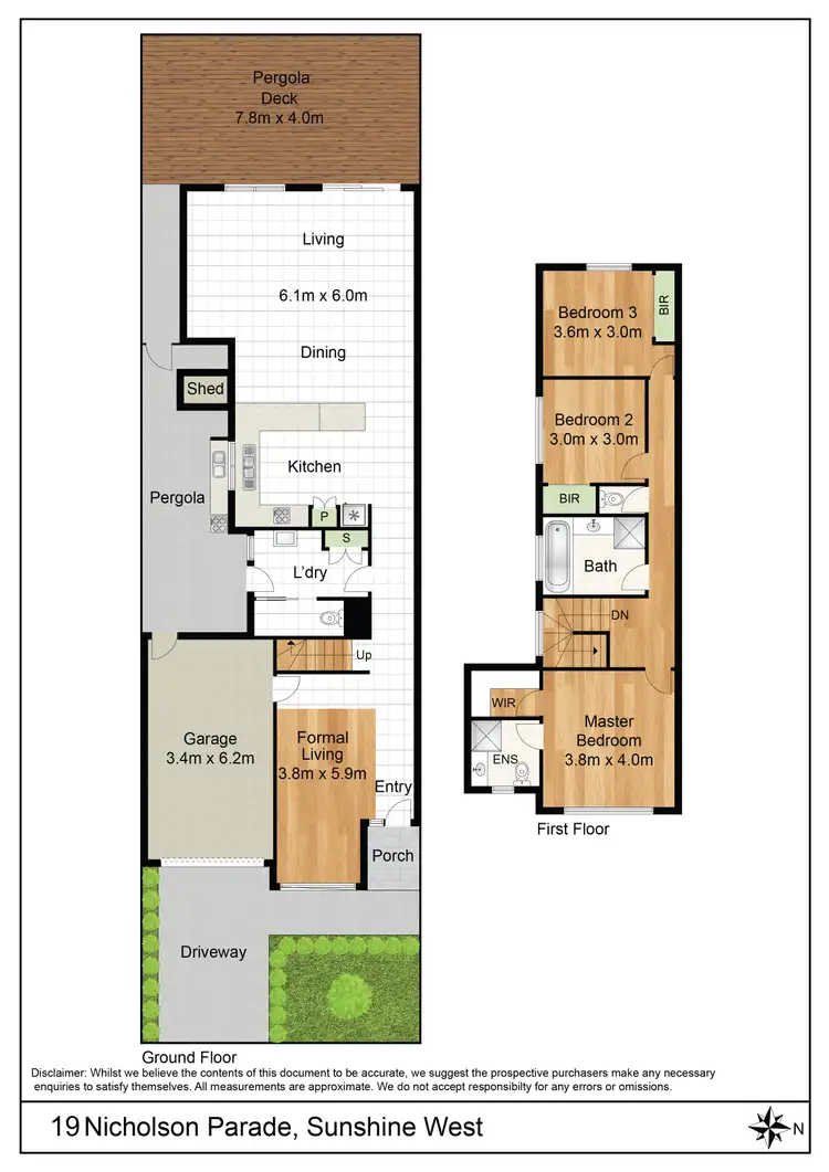 Floorplan of Homely townhouse listing, 19 Nicholson Parade, Sunshine West VIC 3020
