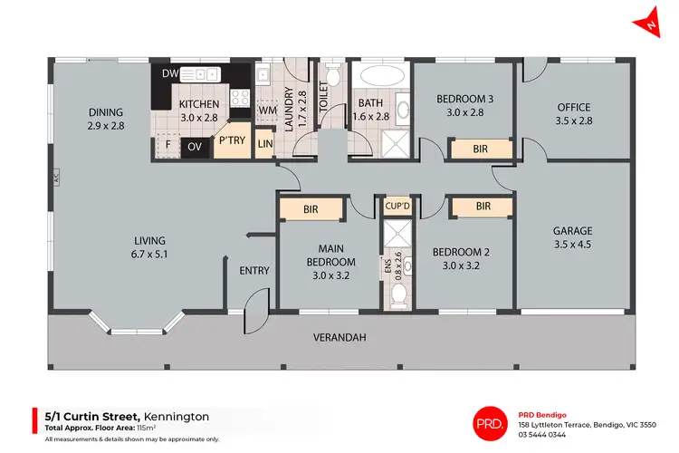 Floorplan of Homely house listing, 5/1 Curtin Street, Kennington VIC 3550