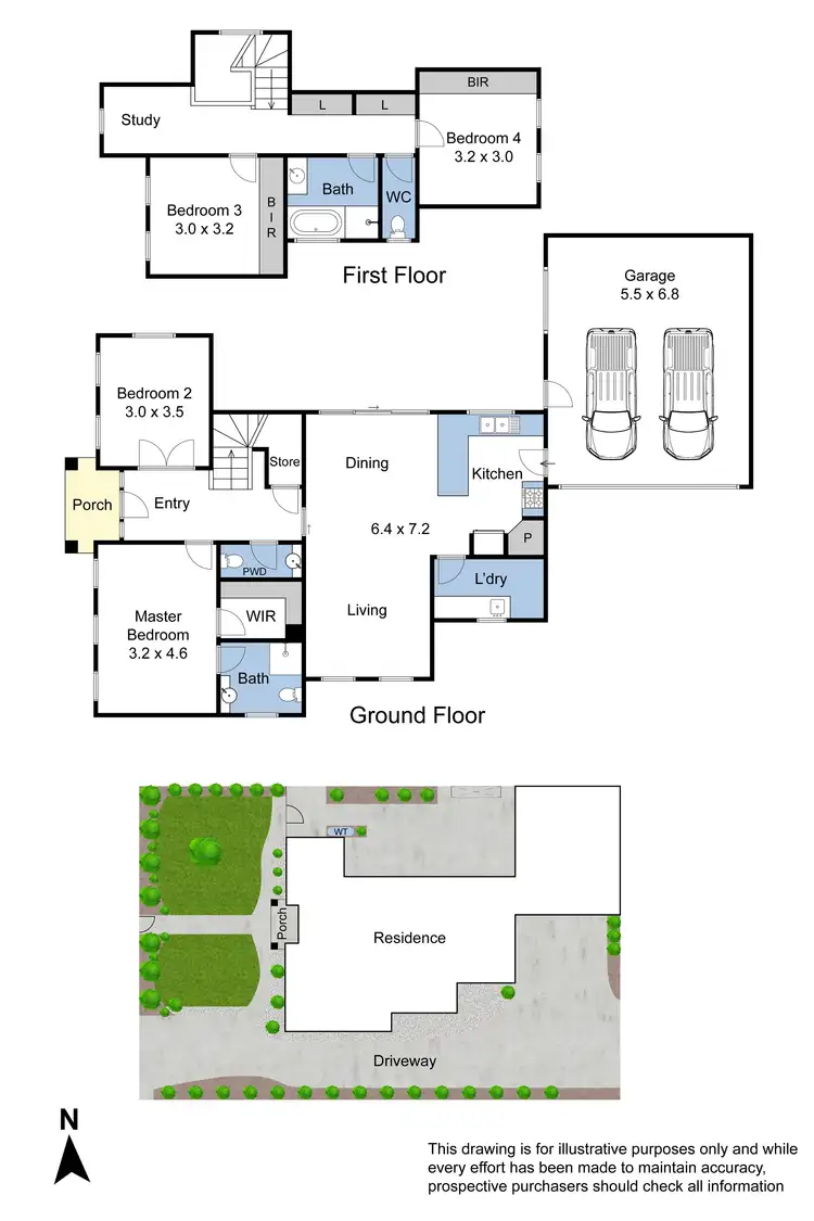 Floorplan of Homely townhouse listing, 1/84 Muir Street, Mount Waverley VIC 3149