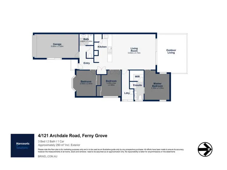 Floorplan of Homely villa listing, 4/121 Archdale Road, Ferny Grove QLD 4055