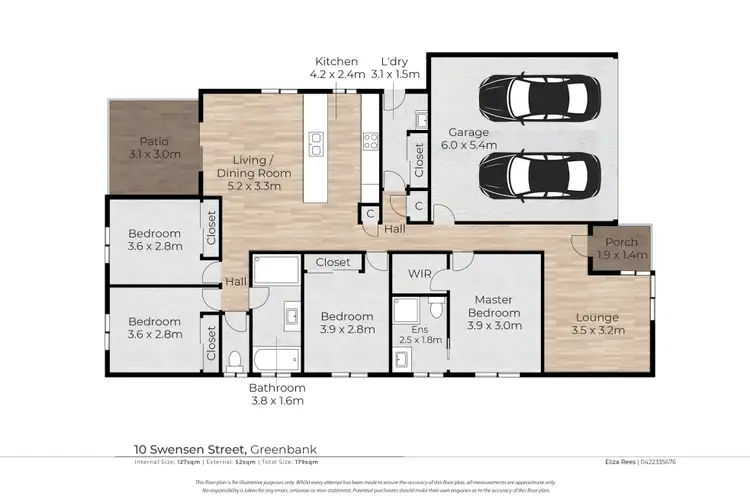 Floorplan of Homely house listing, 10 Swensen Street, Greenbank QLD 4124