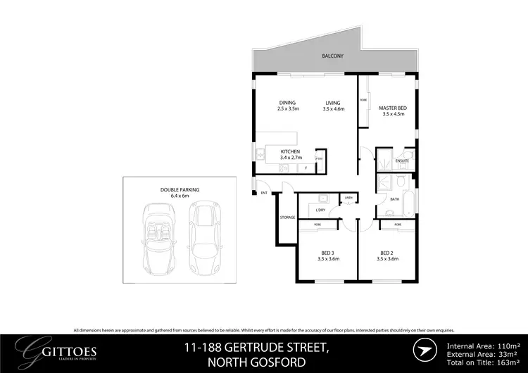 Floorplan of Homely apartment listing, 11/188-198 Gertrude Street, North Gosford NSW 2250