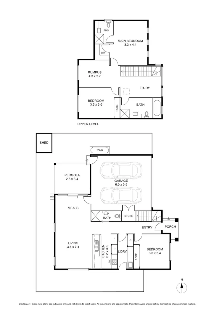 Floorplan of Homely townhouse listing, 2/4 Edward Street, Macleod VIC 3085