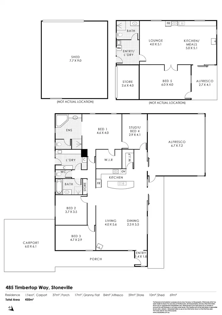 Floorplan of Homely house listing, 485 Timbertop Way, Stoneville WA 6081