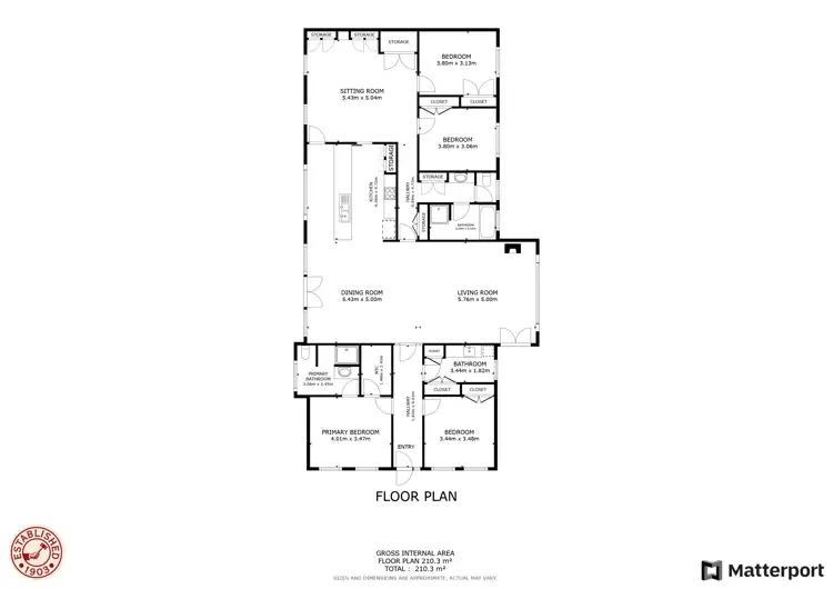 Floorplan of Homely rural property listing, 194 Bundawarrah Road, Temora NSW 2666
