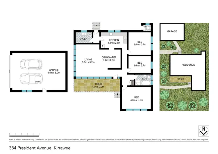 Floorplan of Homely house listing, 384 President Avenue, Kirrawee NSW 2232
