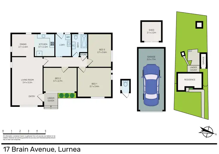 Floorplan of Homely house listing, 17 Brain Avenue, Lurnea NSW 2170