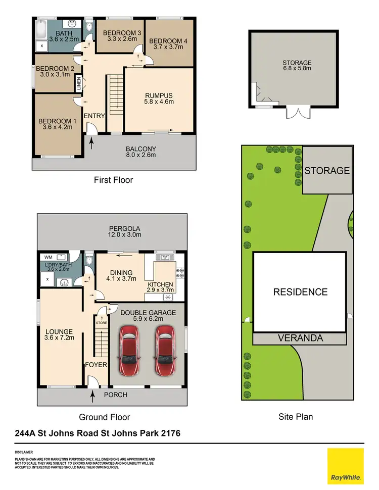 Floorplan of Homely house listing, 244a St Johns Road, St Johns Park NSW 2176