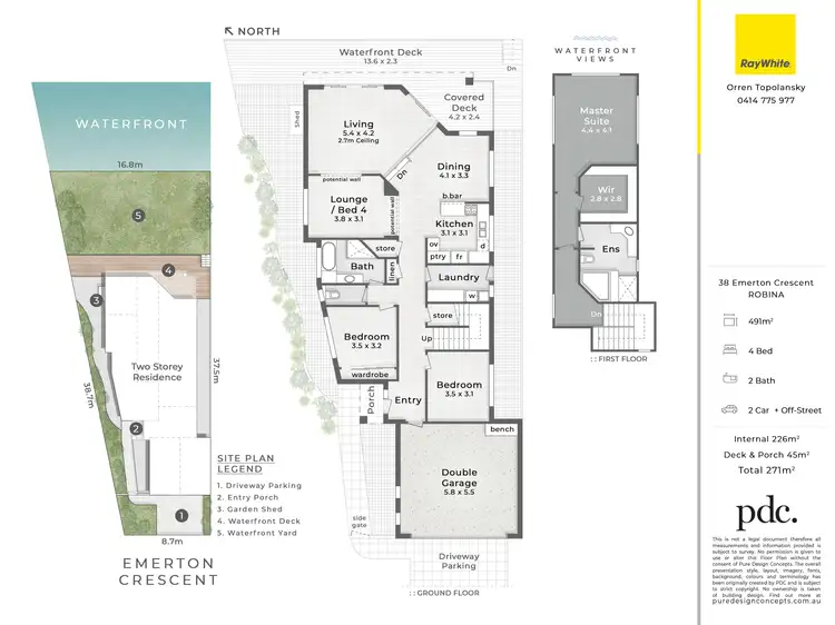 Floorplan of Homely house listing, 38 Emerton Crescent, Robina QLD 4226