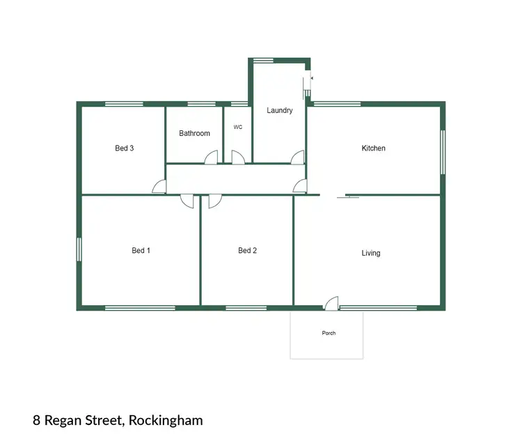 Floorplan of Homely house listing, 8 Regan Street, Rockingham WA 6168