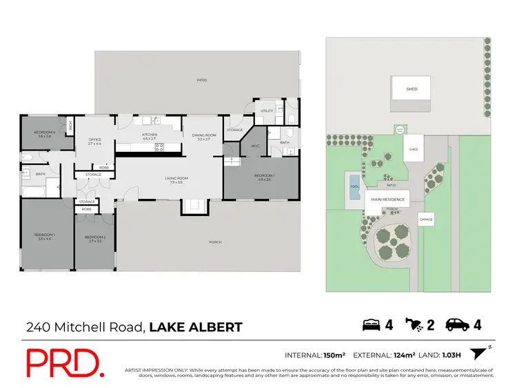 Floorplan of Homely house listing, 240 Mitchell Road, Lake Albert NSW 2650