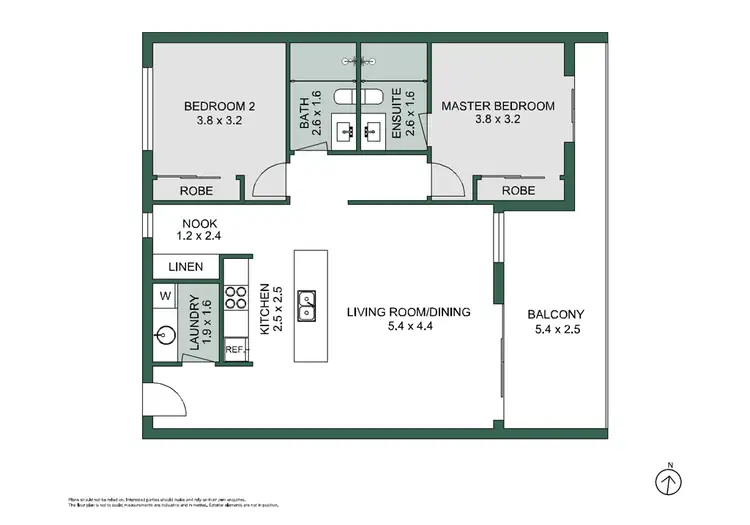 Floorplan of Homely unit listing, 13/6 Brunswick Street, North Coogee WA 6163
