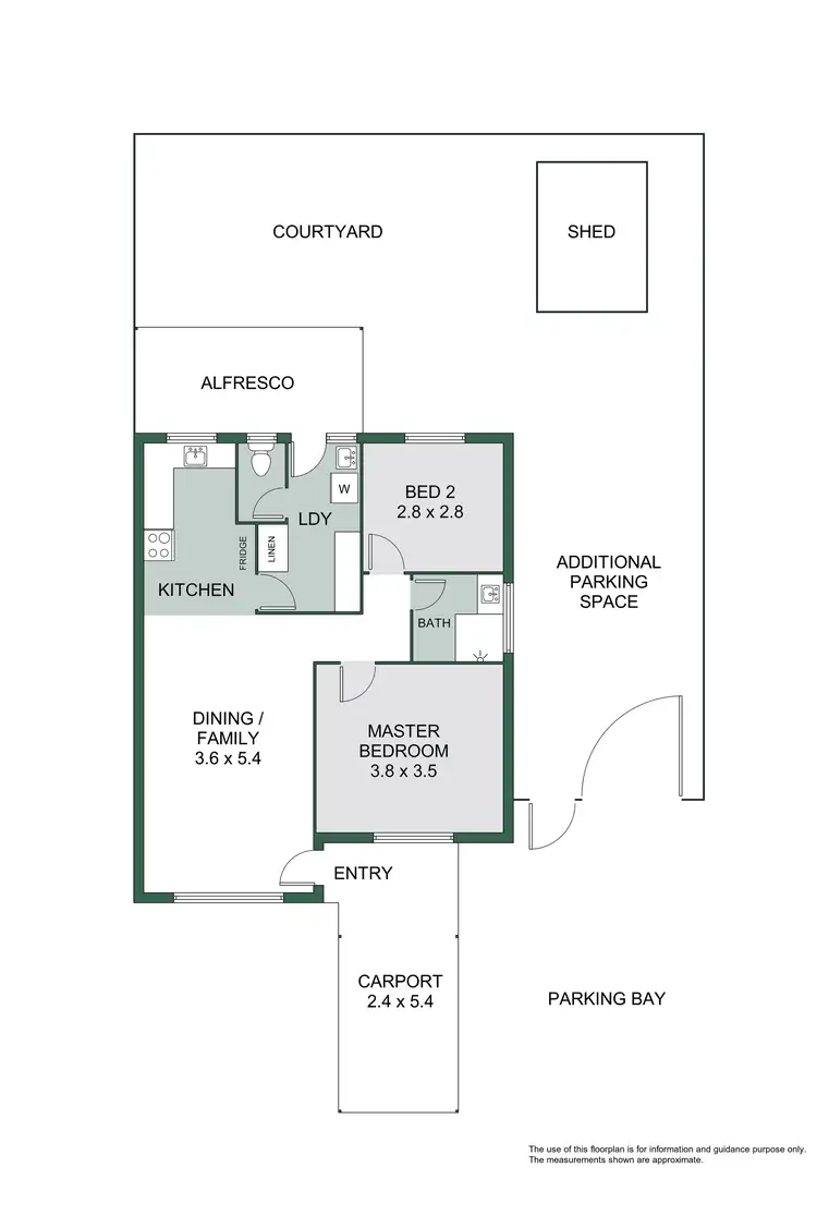 Floorplan of Homely semi-detached listing, 48a Cohn Street, Carlisle WA 6101
