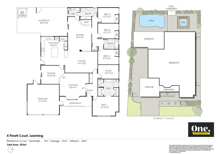 Floorplan of Homely house listing, 4 Pirrett Court, Leeming WA 6149