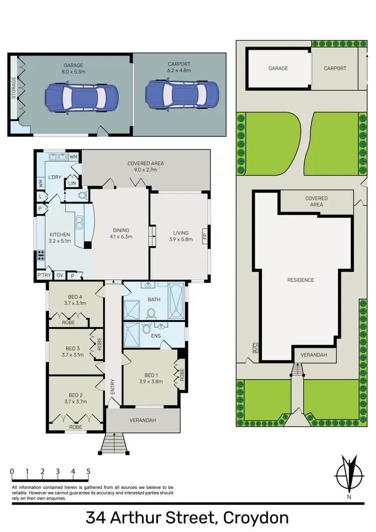 Floorplan of Homely house listing, 34 Arthur Street, Croydon NSW 2132