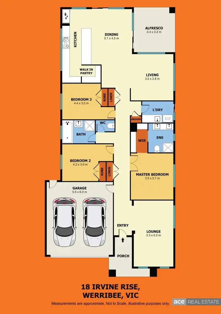 Floorplan of Homely house listing, 18 Irvine Rise, Werribee VIC 3030