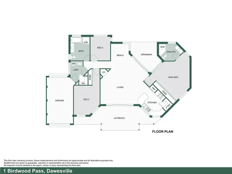 Floorplan of Homely house listing, 1 Birdwood Pass, Dawesville WA 6211
