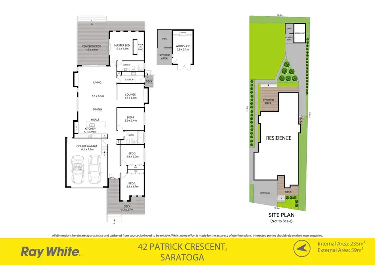 Floorplan of Homely house listing, 42 Patrick Crescent, Saratoga NSW 2251