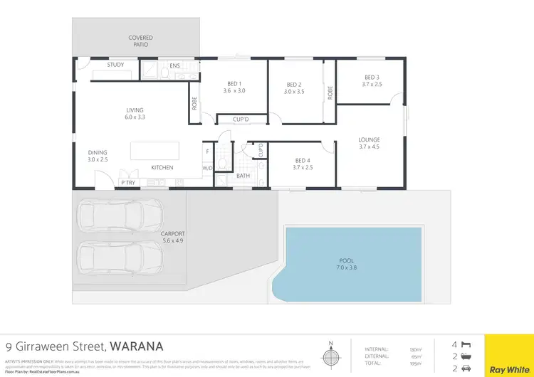 Floorplan of Homely house listing, 9 Girraween Street, Warana QLD 4575