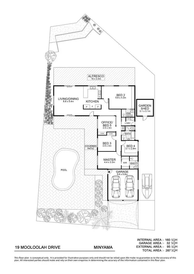 Floorplan of Homely house listing, 19 Mooloolah Drive, Minyama QLD 4575
