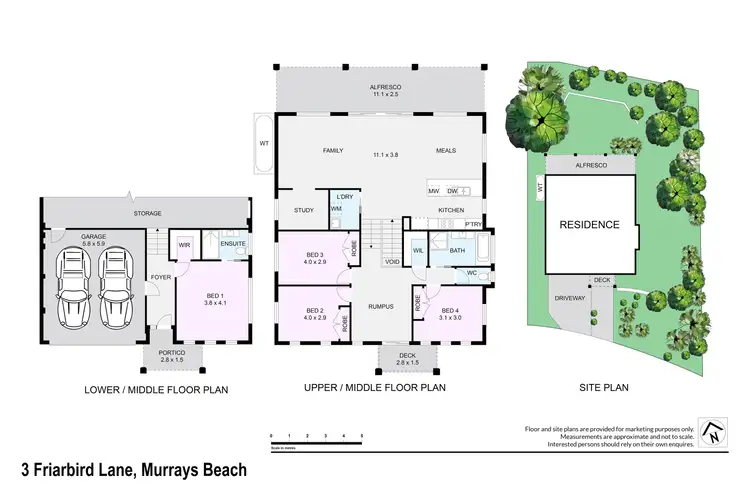 Floorplan of Homely house listing, 3 Friarbird Lane, Murrays Beach NSW 2281