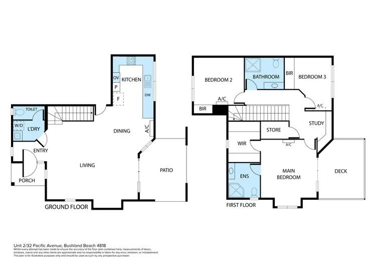 Floorplan of Homely unit listing, 2/32 Pacific Avenue, Bushland Beach QLD 4818