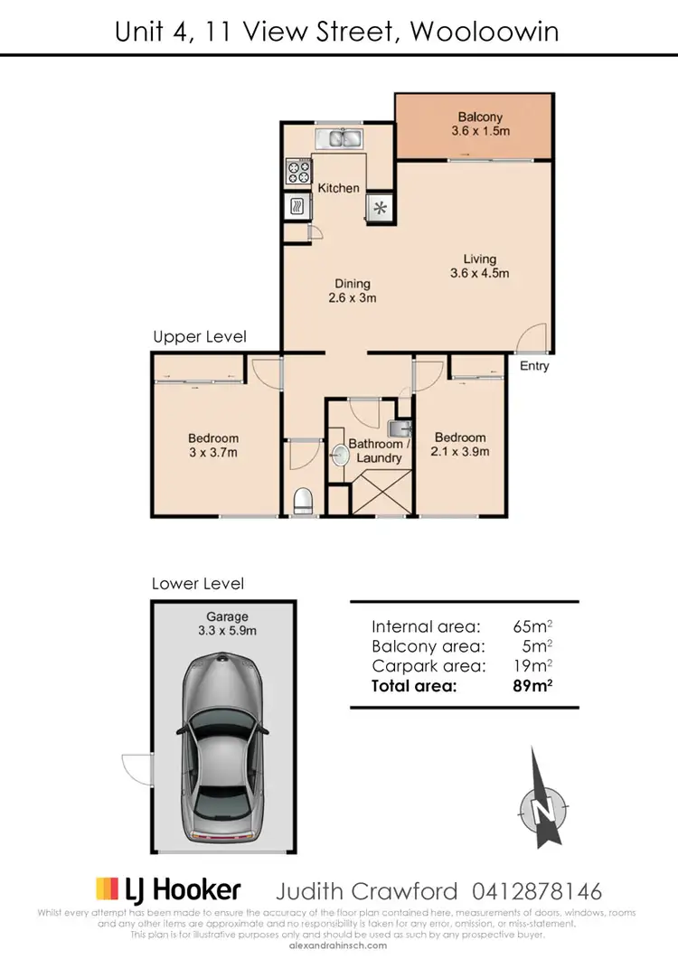Floorplan of Homely unit listing, 4/11 View Street, Wooloowin QLD 4030
