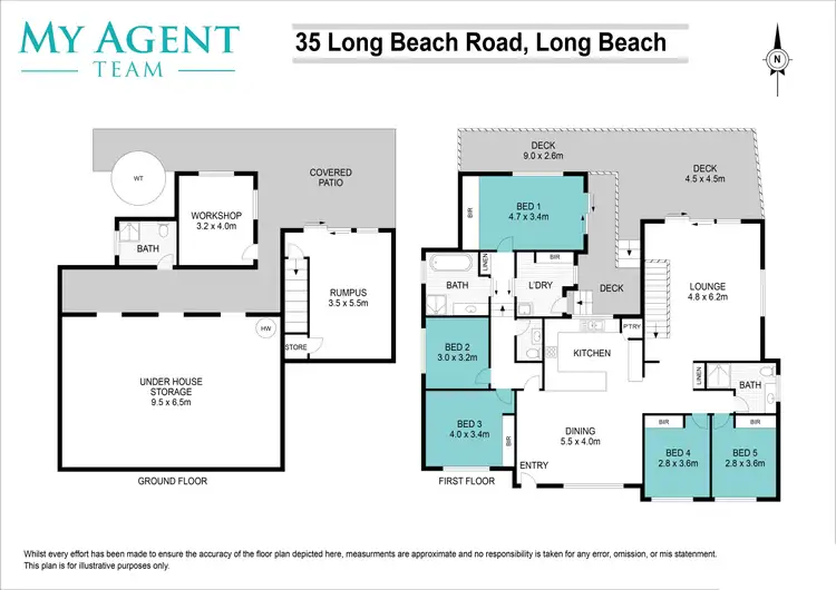 Floorplan of Homely house listing, 35 Long Beach Road, Long Beach NSW 2536