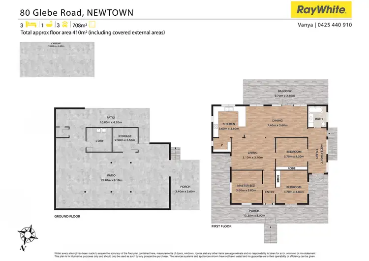 Floorplan of Homely house listing, 80 Glebe Road, Newtown QLD 4305
