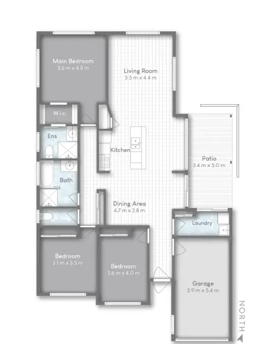 Floorplan of Homely house listing, 1/23 Randwick Court, Varsity Lakes QLD 4227