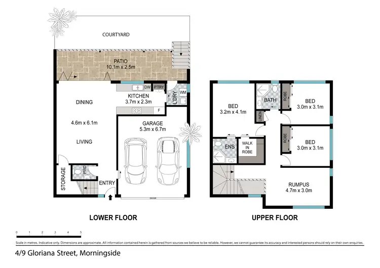Floorplan of Homely townhouse listing, 4/9 Gloriana Street, Morningside QLD 4170