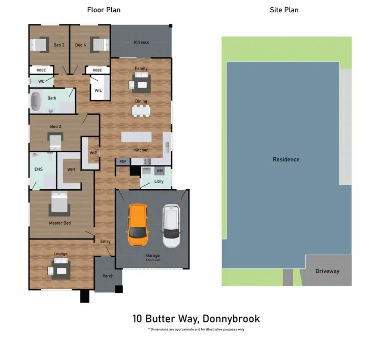 Floorplan of Homely house listing, 10 Butter Way, Donnybrook VIC 3064