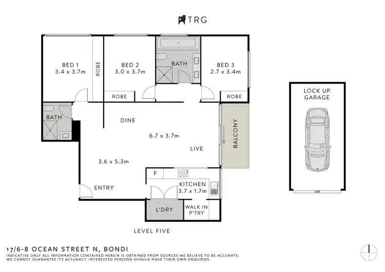 Floorplan of Homely apartment listing, 17/6-8 Ocean Street North, Bondi NSW 2026