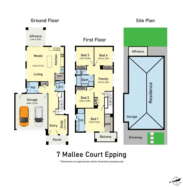 Floorplan of Homely house listing, 7 Mallee Court, Epping VIC 3076