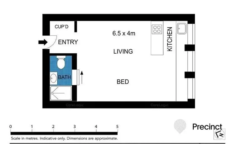 Floorplan of Homely apartment listing, 805/480 Collins St, Melbourne VIC 3000