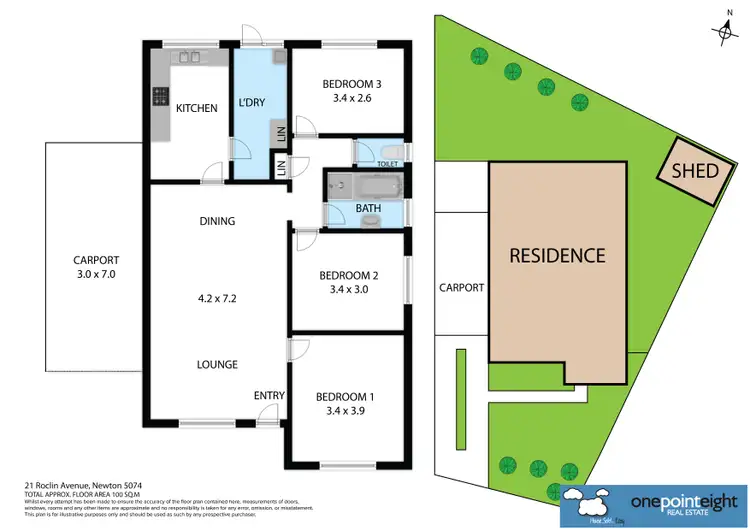 Floorplan of Homely house listing, 21 Roclin Avenue, Newton SA 5074