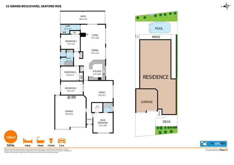 Floorplan of Homely house listing, 53 Grand Boulevard, Seaford Rise SA 5169