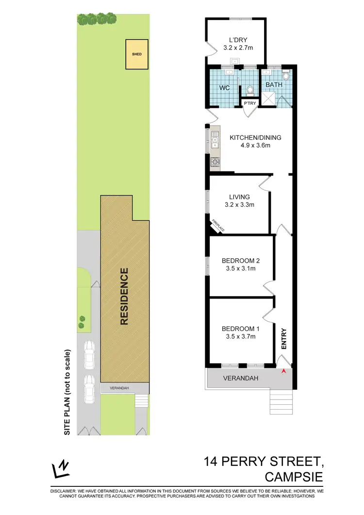 Floorplan of Homely house listing, 14 Perry Street, Campsie NSW 2194