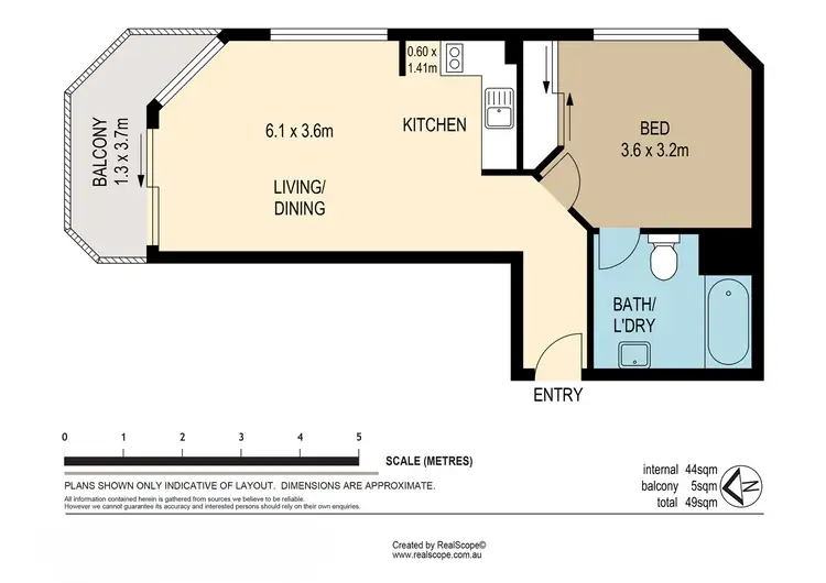 Floorplan of Homely unit listing, 1506/160 Roma Street, Brisbane City QLD 4000