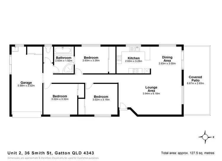 Floorplan of Homely unit listing, 2/36 Smith Street, Gatton QLD 4343