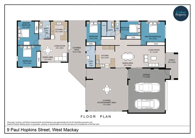 Floorplan of Homely house listing, 9 Paul Hopkins Street, West Mackay QLD 4740