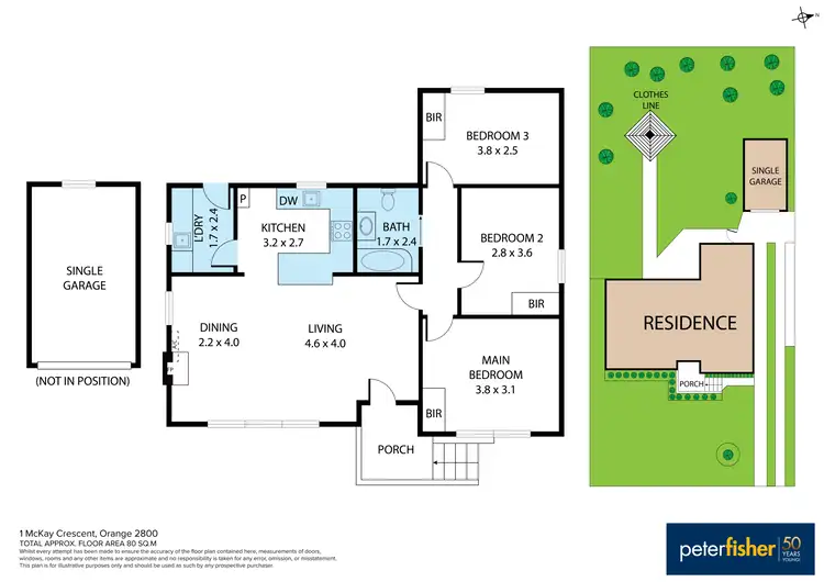 Floorplan of Homely house listing, 1 McKay Crescent, Orange NSW 2800