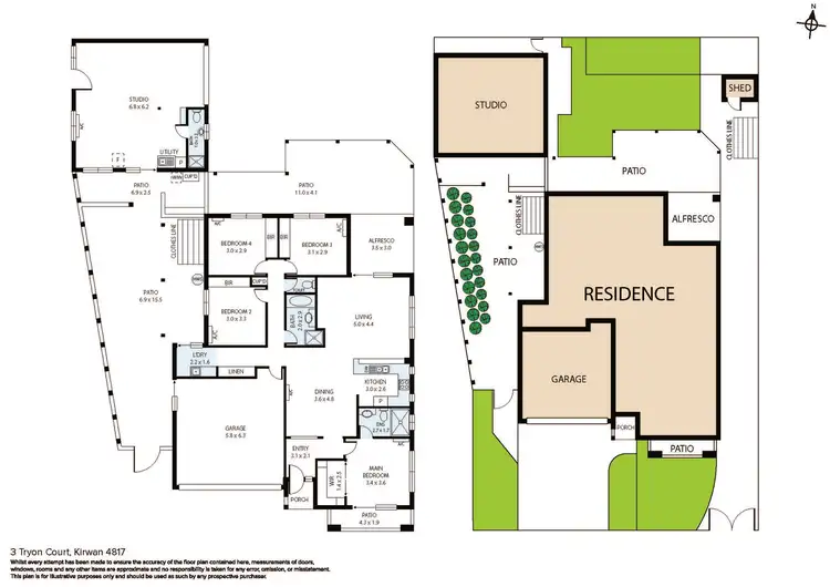 Floorplan of Homely house listing, 3 Tryon Court, Kirwan QLD 4817